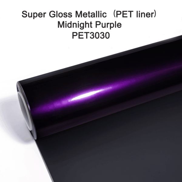 glossy metallic purple