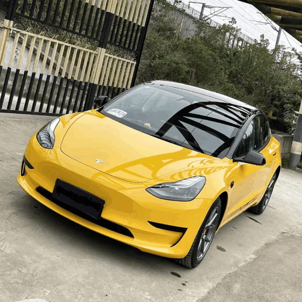 Glossy Sunbath Yellow Vinyl PET Liner - Image 3