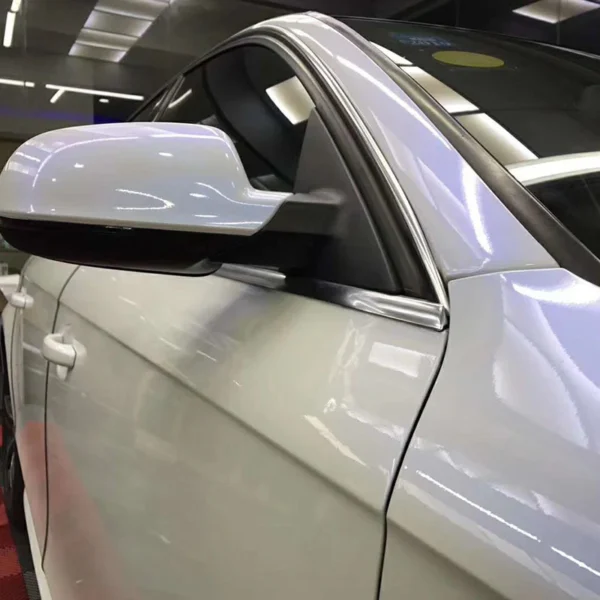 Matte White Chameleon Car wrap - Image 2