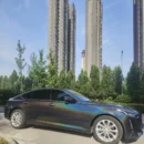 Matte Iridescent Black Car Wrap