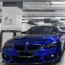Gloss Liquid Metallic Blue Wrap Vinyl (PET Liner)