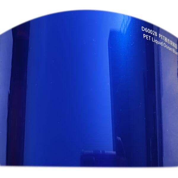 Gloss Liquid Metallic Blue Wrap Vinyl (PET Liner) - Image 7