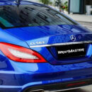 Gloss Liquid Metallic Blue Wrap Vinyl (PET Liner)