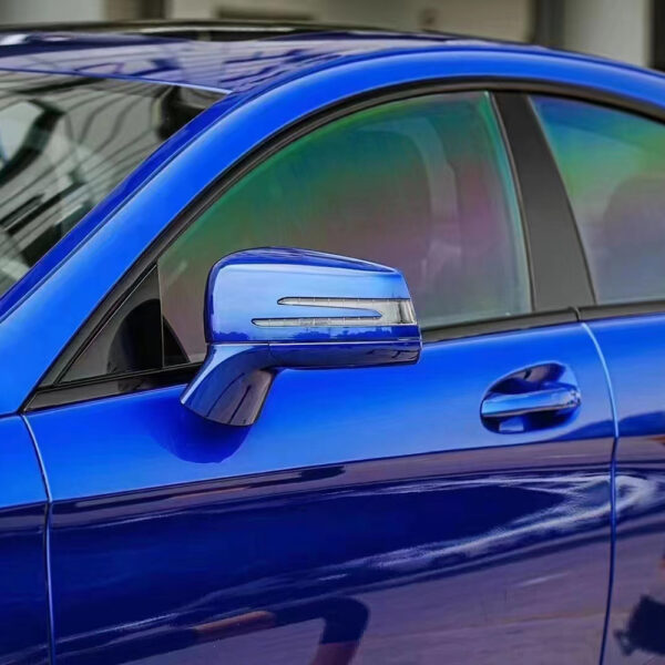 Gloss Liquid Metallic Blue Wrap Vinyl (PET Liner) - Image 10