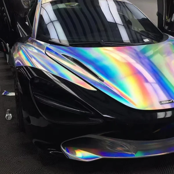 Holographic Chrome Vehicle Wrap - Image 4