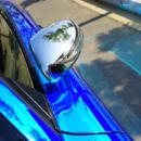 High Stretch Mirror Blue Chrome Vinyl Wrap
