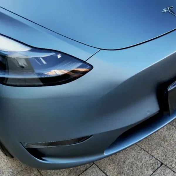 Ultral Matte Metal Blue Grey Vinyl Wrap (PET Liner) - Image 4