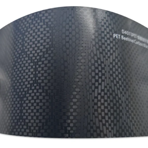 Matte Beehive Carbon Black Wrap (PET Liner)
