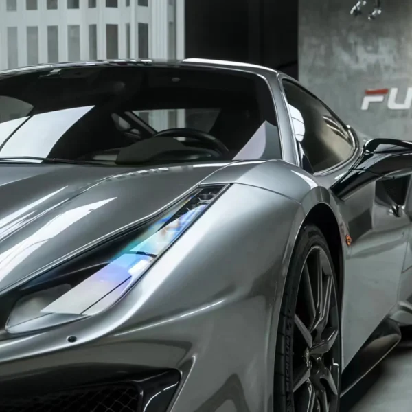 Liquid Metallic Silver Car Wrap - Image 3