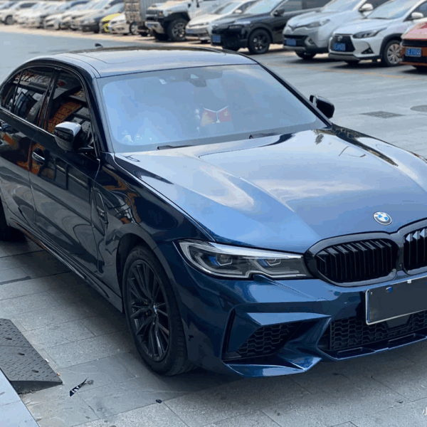 Gloss Paint Metallic Midnight Blue Car Wrap - Image 5