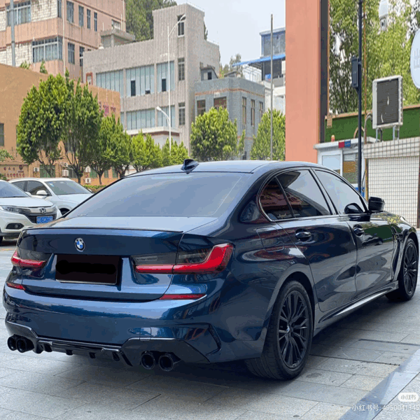 Gloss Paint Metallic Midnight Blue Car Wrap - Image 3
