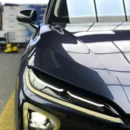 Gloss Metallic Njstar Blue Vehicle Wrap (PET Liner)