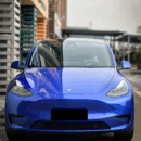 Gloss Metallic Portimand Blue Vehicle Wrap (PET Liner)