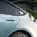 Gloss Metallic Porsche Ice Blue Vehicle Wrap (PET Liner)