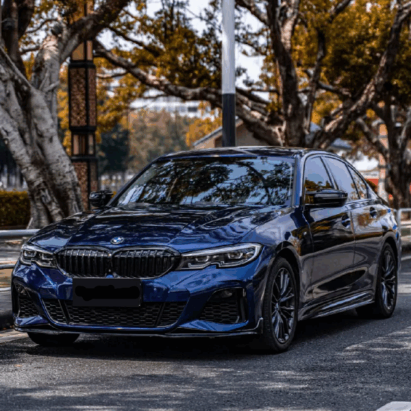 Gloss Metallic BMW Blue Vehicle Wrap (PET Liner) - Image 4