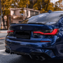 Gloss Metallic BMW Blue Vehicle Wrap (PET Liner)