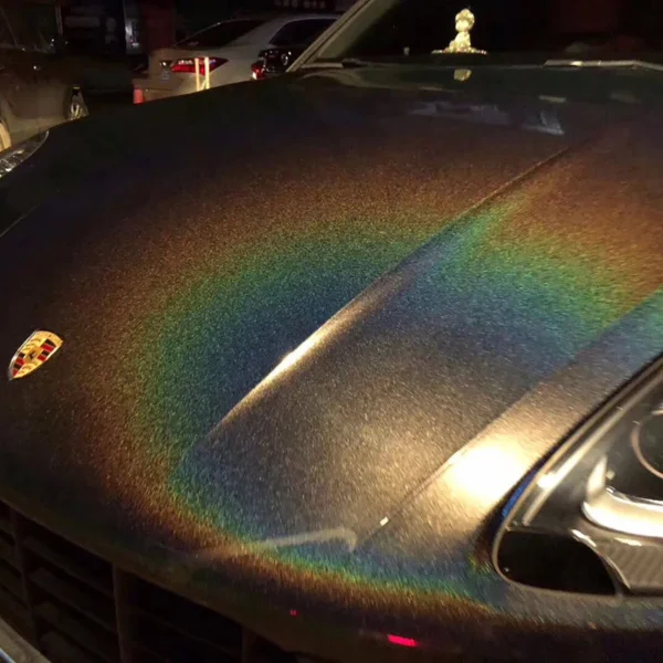 Iridescent Holographic Laser Black (PET Liner) - Image 2
