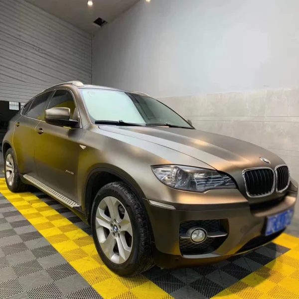 Ultral Matte Metal Coffee Brown Vinyl Wrap Colors (PET Liner) - Image 2