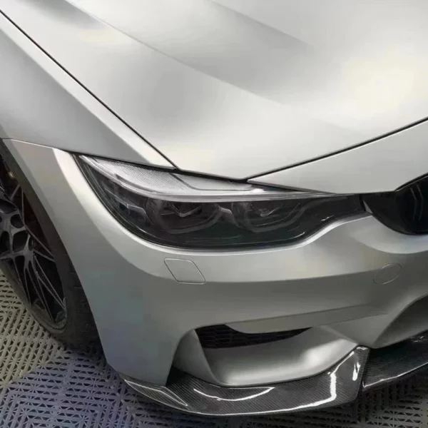 Super Matte Ultimate Flat Silver Auto Wrappen (PET Liner) - Image 2
