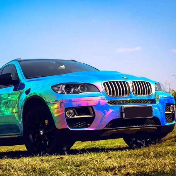 Chrome Rainbow Blue Wrap - Image 4