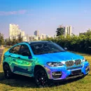 Chrome Rainbow Blue Wrap