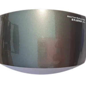 Glossy Metallic Wolfram Steel Black Wrapping for Car
