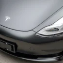 Satin Metallic Black Vinyl Wrap