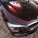 Glossy Metallic Black Rose Wrap