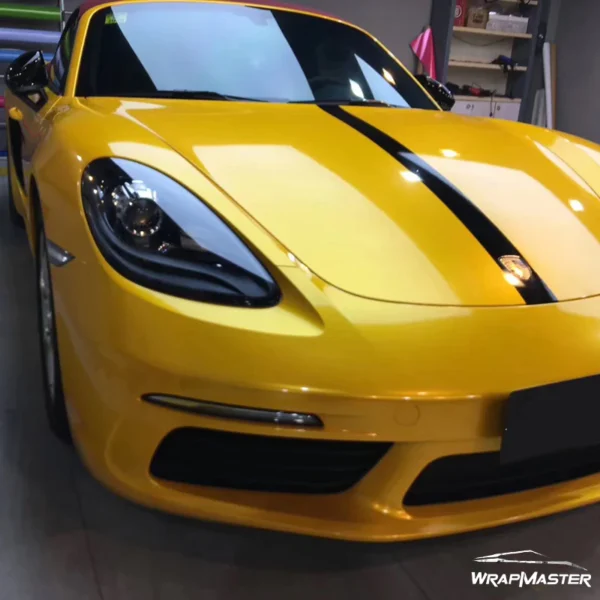 Gloss Metallic Yellow Vinyl Wrap - Image 4