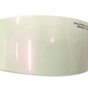 Matte White Pink Chameleon Car wrap