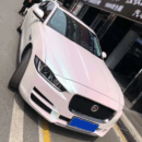 Matte White Pink Chameleon Car wrap