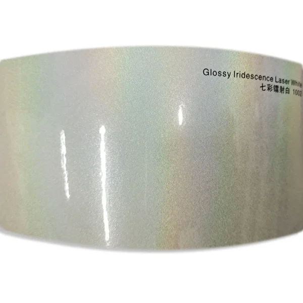 Matte White Iridescent Car Wrapping Film - Image 2