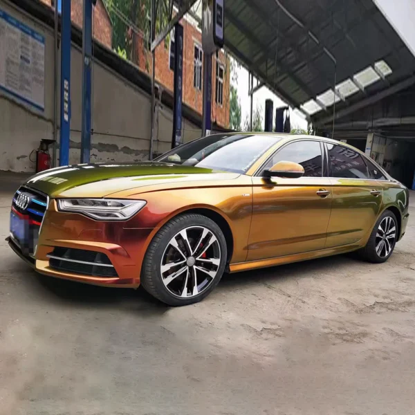 Glossy Diamond Sunrise Car Wrap - Image 6
