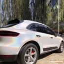Gloss White Iridescent Car Wrap