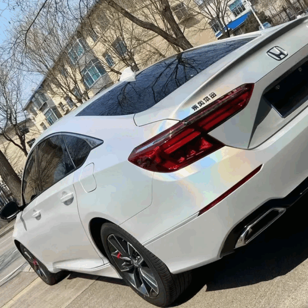 Matte White Iridescent Car Wrapping Film - Image 7