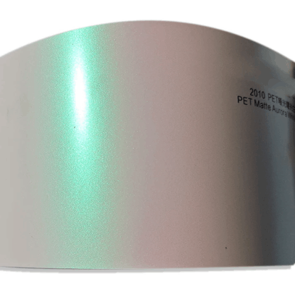 Satin Auora White Glitter Chameleon Wrap (PET Liner)