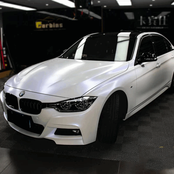 Matte White Chameleon Car wrap - Image 3