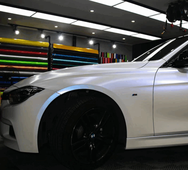 Matte White Chameleon Car wrap - Image 4