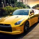 Mirror Chrome Gold High Stretch Vinyl Wrap