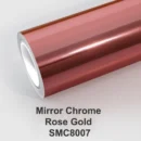 Super Mirror Chrome Rose Gold High Stretch Vinyl Wrap