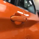 Super Gloss Flame Orange Vinyl Wrap Car (PET Liner)