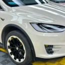 Gloss Coopers White Vinyl Car Wrap (PET Liner)