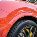 Super Gloss Porsche Orange Vinyl Wrap Car (PET Liner)