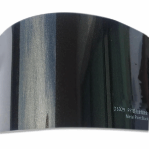 Gloss Metallic Black Gold Vehicle Wraps (PET Liner)