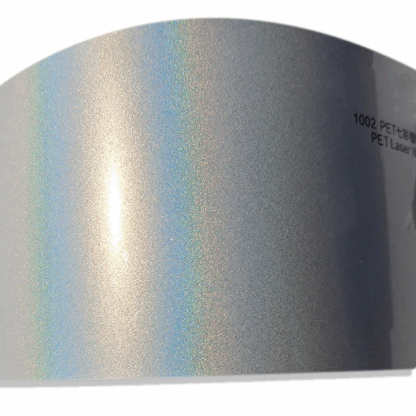 Iridescent Holographic Laser White (PET Liner)