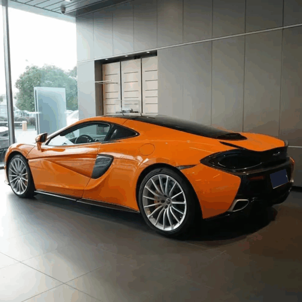 Gloss Mclaren Orange Vinyl Wrap (PET Liner) - Image 2