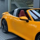 Gloss Mclaren Orange Vinyl Wrap (PET Liner)