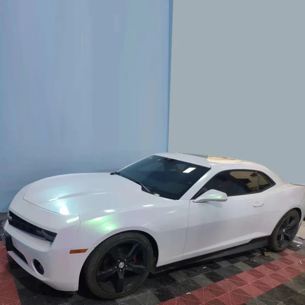 Diamond White Glitter Chameleon Wrap (PET Liner) - Image 2