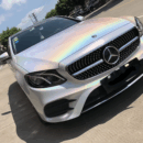 Iridescent Holographic Laser White (PET Liner)