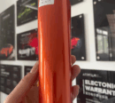 Gloss Metallic Gulf Orange Vinyl Wrap (PET Liner)